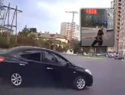 Paytaxtda sürücü qaydanı kobud şəkildə pozdu - ANBAAN VİDEO