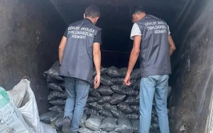 Kömürü qanunsuz daşıyan sürücülər cəzalandırıldı - FOTO