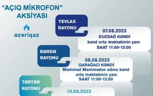 “Azəriqaz”ın “Açıq mikrofon” aksiyası davam edir