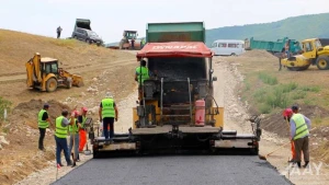 Siyəzən-Dağ Quşçu-Ərziküş avtomobil yolunun yenidən qurulması davam etdirilir - VİDEO/FOTO