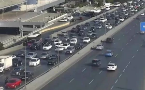 Bakıda bu yolarda tıxac var - SİYAHI