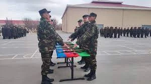Mülki Müdafiə Alayının gənc əsgərləri hərbi and içdi