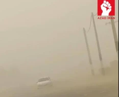 İranda qum qasırğası həyatı iflic etdi
