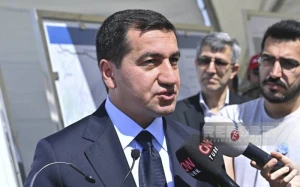 “Qarabağın erməni sakinlərinin hər hansı təchizata ehtiyacı olsa, Ağdam-Xankəndi yolu işləkdir” - Hikmət Hacıyev (FOTO)