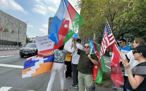 Diasporumuz ayağa qalxdı - BMT önündə ədalət tələb edilir (YENİLƏNDİ/VİDEO)