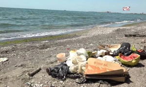 Hövsan çimərliyinin acınacaqlı halı - VİDEO