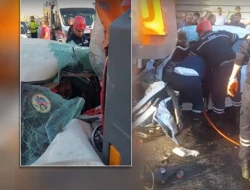 Bakıda avtomobil zibil maşınına çırpıldı - VİDEO