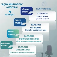 Daha 4 rayonda “Azəriqaz”ın “Açıq mikrofon”u baş tutacaq