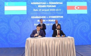 Rövşən Nəcəf “Uzbekneftegaz”ın İdarə Heyətinin sədri ilə görüşdü