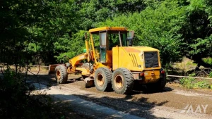 İsmayıllıda Zərgəran avtomobil yolu təmir edilir - VİDEO/FOTO