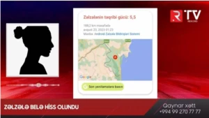 Zəlzələ belə hiss olundu: HADİSƏ ŞAHİDİ DANIŞDI - VİDEO