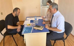 Ombudsman nümayəndələri erməni diversanta baş çəkdi