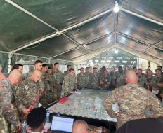 Hərbçilərimiz Gürcüstanda beynəlxalq təlimdə - FOTO