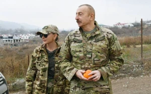 İlham Əliyev ilə xanımı Laçına səfər etdilər