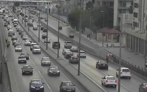 Bakıda bu yollarda tıxac var - SİYAHI