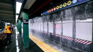 Nyu Yorkda 127 illik su şəbəkəsi partladı: Metro su altında qaldı