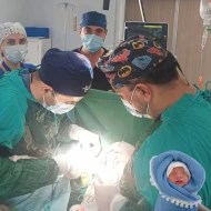 Sumqayıt Tibb Mərkəzində 2 günlük körpə üzərində əməliyyat uğurla icra olundu