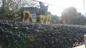 Qaraçuxur qəsəbəsində məhəllədaxili yolların təmiri yekunlaşmaq üzrədir - VİDEO/FOTO