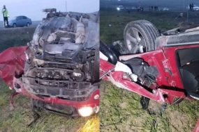 Şamaxı yolunda 3 nəfərin ölümü ilə nəticələnən ağır qəzanın TƏFƏRRÜATI - FOTO