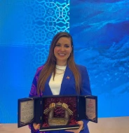 Esra Gezginci Şuşada mükafatlandırıldı - FOTOLAR