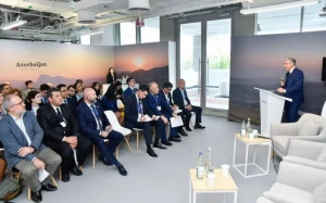 COP 28: Azərbaycan pavilyonunda Xəzər regionunda iqlim dəyişiklikləri mövzusunda tədbir keçirilib - FOTOLAR