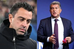 “Barselona”nın prezidenti Xavi və futbolçularla görüşdü