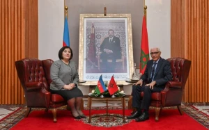 Sahibə Qafarova mərakeşli həmkarı ilə görüşdü