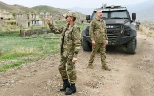 Prezidentlə xanımı Xocavənd və Xocalıya getdilər