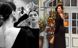 Zümrüd yeni döyməsini nümayiş etdirdi - FOTOLAR
