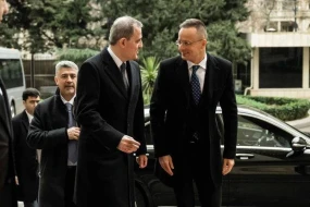 Ceyhun Bayramov macarıstanlı həmkarı ilə görüşüb - FOTO