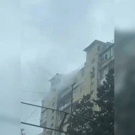 Bakıda 9 mərtəbəli binada YANĞIN - VİDEO