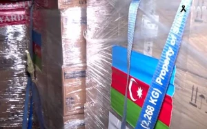 Mehriban Əliyevanın göstərişi ilə göndərilən yardım Qaziantepə çatıb - VİDEO