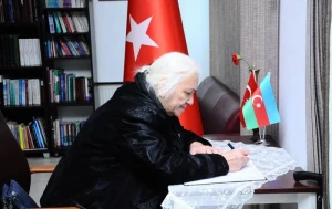 Naftalanlı şəhid anası pensiyasını zəlzələdən zərərçəkənlərə göndərdi