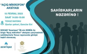 “Açıq mikrofon” bu dəfə Tovuzda olacaq