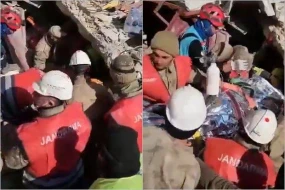 Hatayda 175 saat sonra möcüzə: Ana və 2 qızı salamat çıxarıldılar - VİDEO