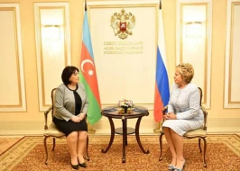 Sahibə Qafarova Moskvada Valentina Matviyenko ilə görüşdü
