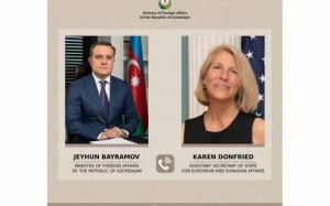 Ceyhun Bayramov Blinkenin köməkçisi ilə danışıqlar apardı