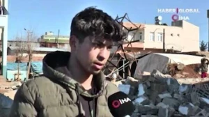 Dağıntılar altında \"son video\"sunu çəkdi: \"Kürəyimdə tavan var idi\" - VİDEO