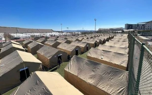 FHN Kahramanmaraşda çadır şəhərciyi qurur - VİDEO