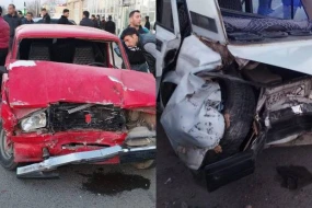 Azerbaycanda zəncirvari qəza - xəsarət alanlar var
