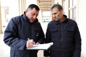 \"Açıq mikrofon\" aksiyası Ucarda - FOTOLAR