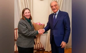 Polad Bülbüloğlu amerikalı həmkarı ilə görüşdü