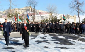 Daşkəsəndə Xocalı Soyqırımının 31-ci ildönümü qeyd olundu - FOTOLAR