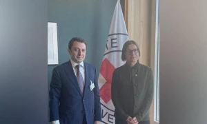 Elnur Məmmədov BQXK prezidenti ilə görüşdü