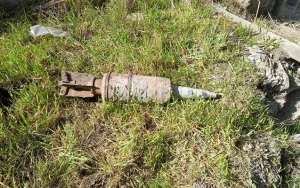 Bakıda tank mərmisi tapıldı - Video