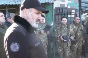 Paşinyan Azərbaycanla sərhədə gəldi - VİDEO