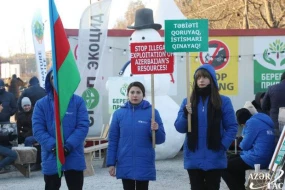 Xankəndi-Laçın yolunda etirazlar: Aksiya 22 gündür davam edir - FOTO