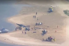Bu ölkədə helikopterlər toqquşdu - Çox sayda ölü və yaralı var