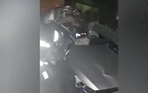 Şəmkir sakinləri qəzadan belə xilas oldu - Video