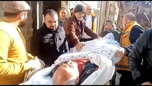 Nəsimidə tikinti şirkəti ilə sakinlər arasında qalmaqal - Xəsarət alan var (VİDEO)